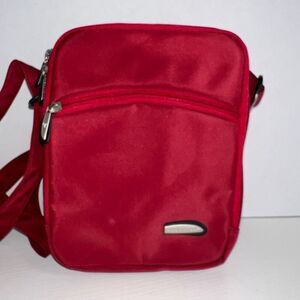 Travelon Polyester Exterior Red Crossbody Bag Women’s Shoulder Bag Traveler’s
